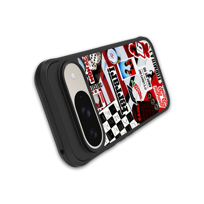 F1 Icon stylish phone case for google pixel 9 | glossy glass and slim fit