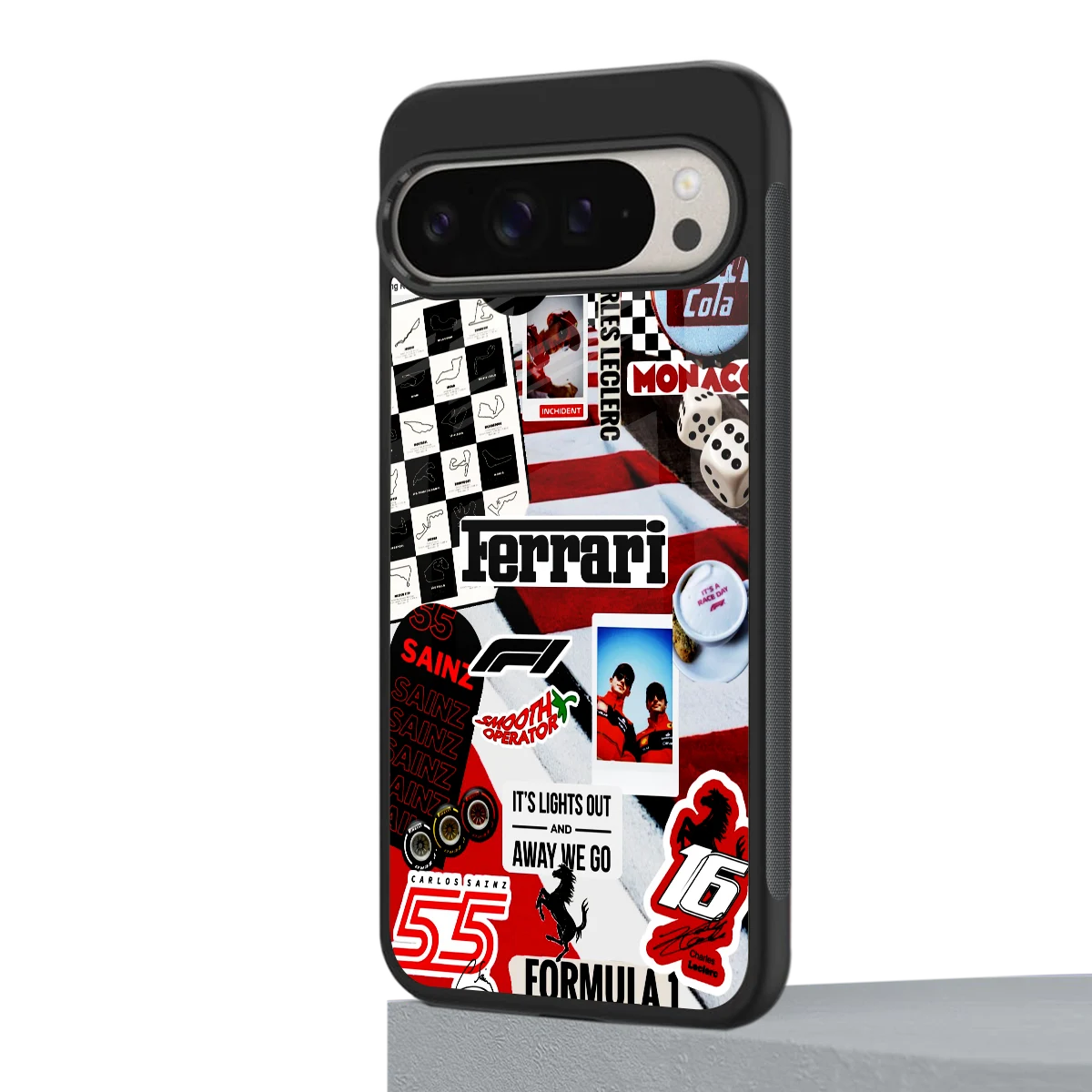 F1 Icon google pixel 9 pro mobile cover | shockproof glass phone case