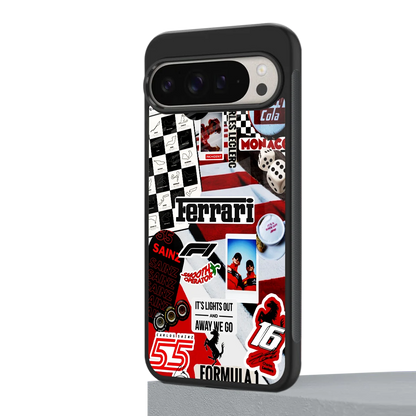 F1 Icon google pixel 9 pro mobile cover | shockproof glass phone case