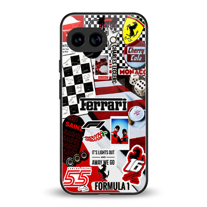 F1 Icon back phone cover | glass case for google pixel 10a