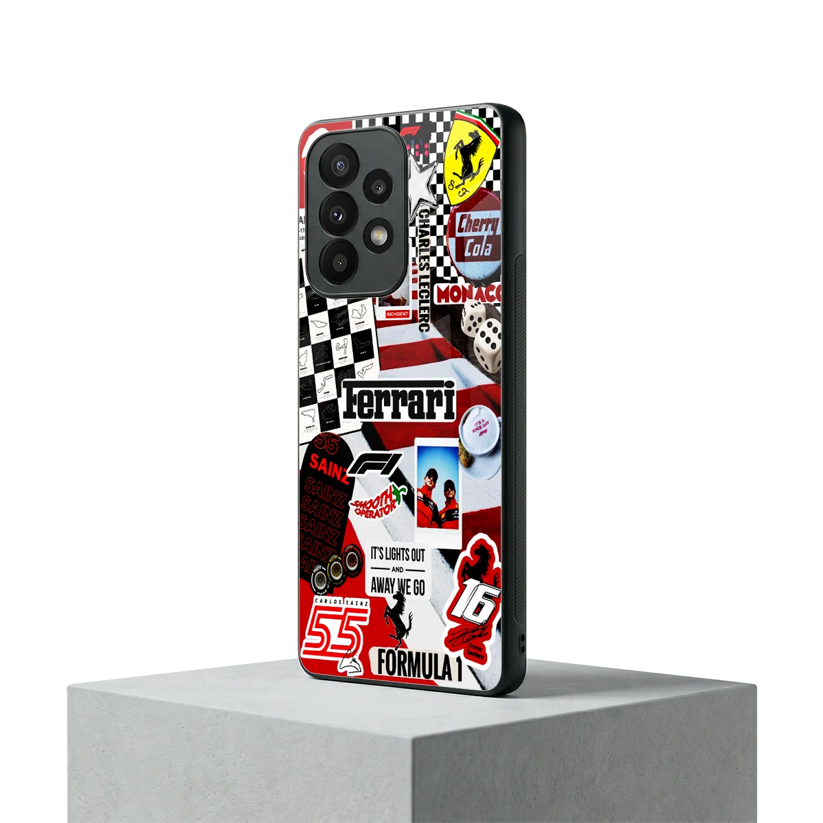 F1 Icon samsung galaxy a23 mobile cover | shockproof glass phone case