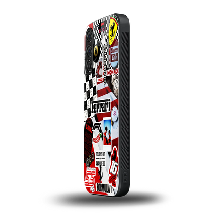 F1 Icon samsung galaxy m36 5g mobile cover | shockproof glass phone case