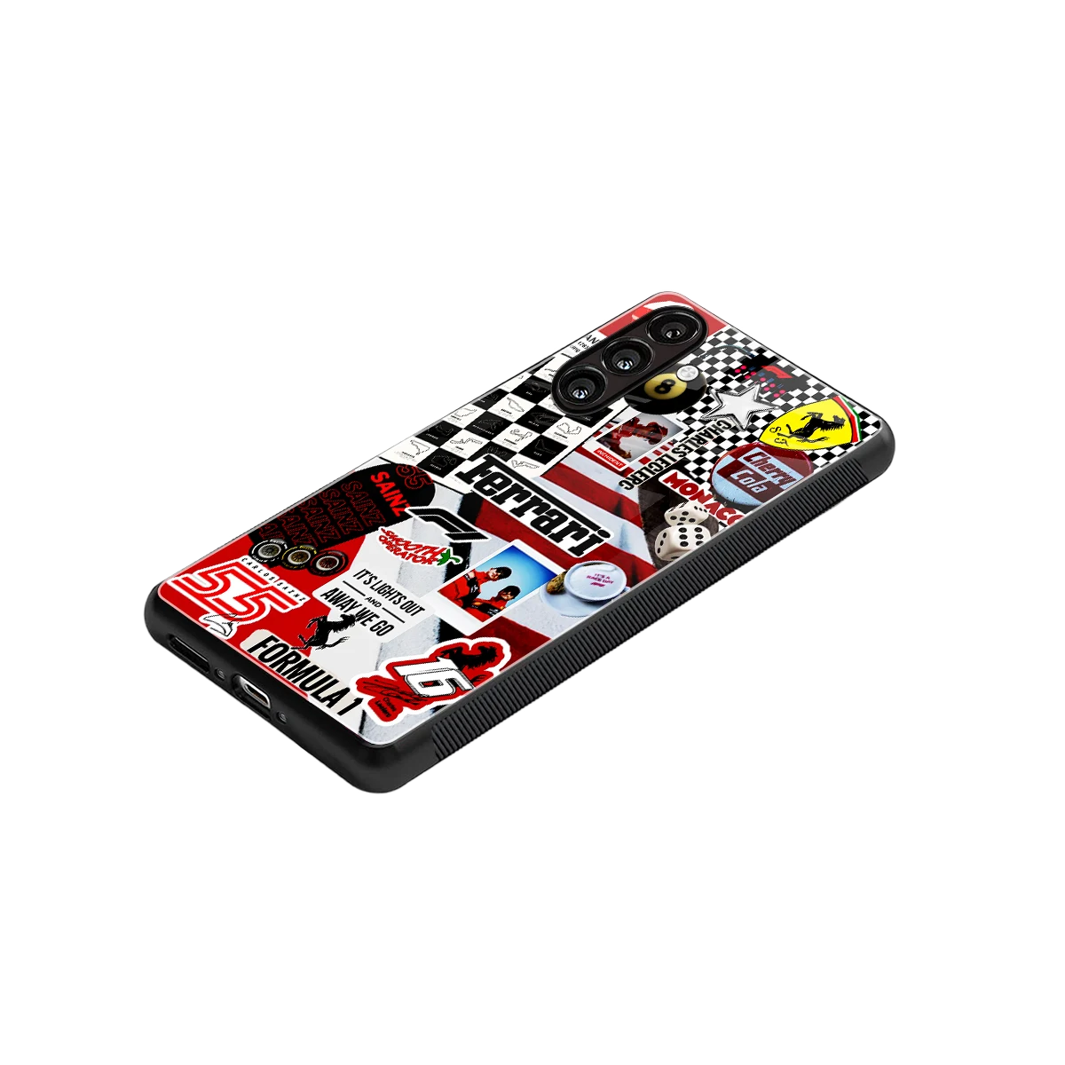 F1 Icon stylish phone case for samsung galaxy m36 5g | glossy glass and slim fit