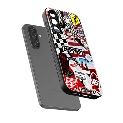 F1 Icon sleek samsung galaxy a36 5g cover with tempered glass back and TPU edges