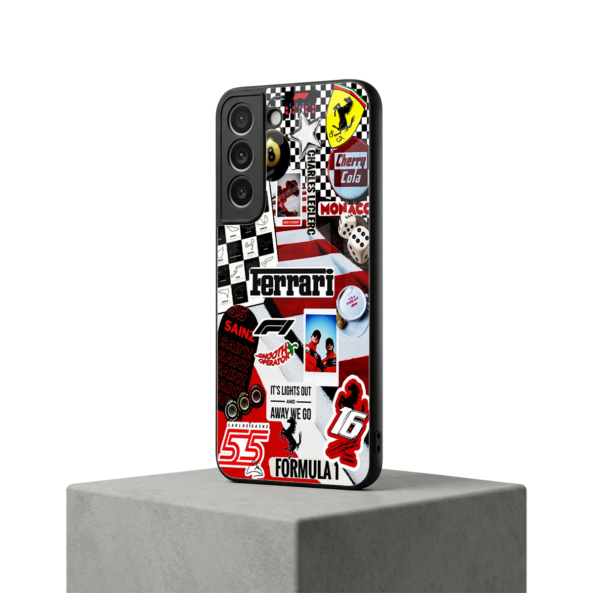 F1 Icon samsung galaxy s22 mobile cover | shockproof glass phone case