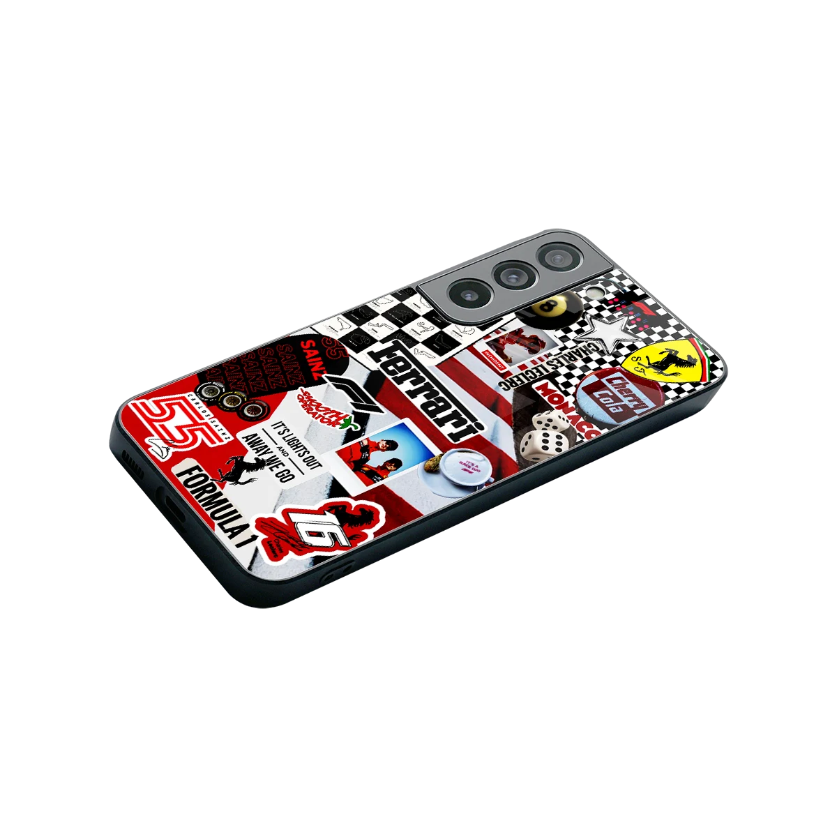 F1 Icon stylish phone case for samsung galaxy s22 | glossy glass and slim fit