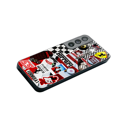 F1 Icon stylish phone case for samsung galaxy s22 | glossy glass and slim fit