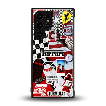 F1 Icon back phone cover | glass case for samsung galaxy s24 ultra
