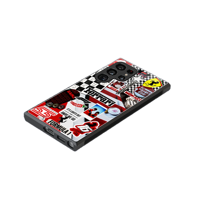 F1 Icon stylish phone case for samsung galaxy s23 ultra | glossy glass and slim fit