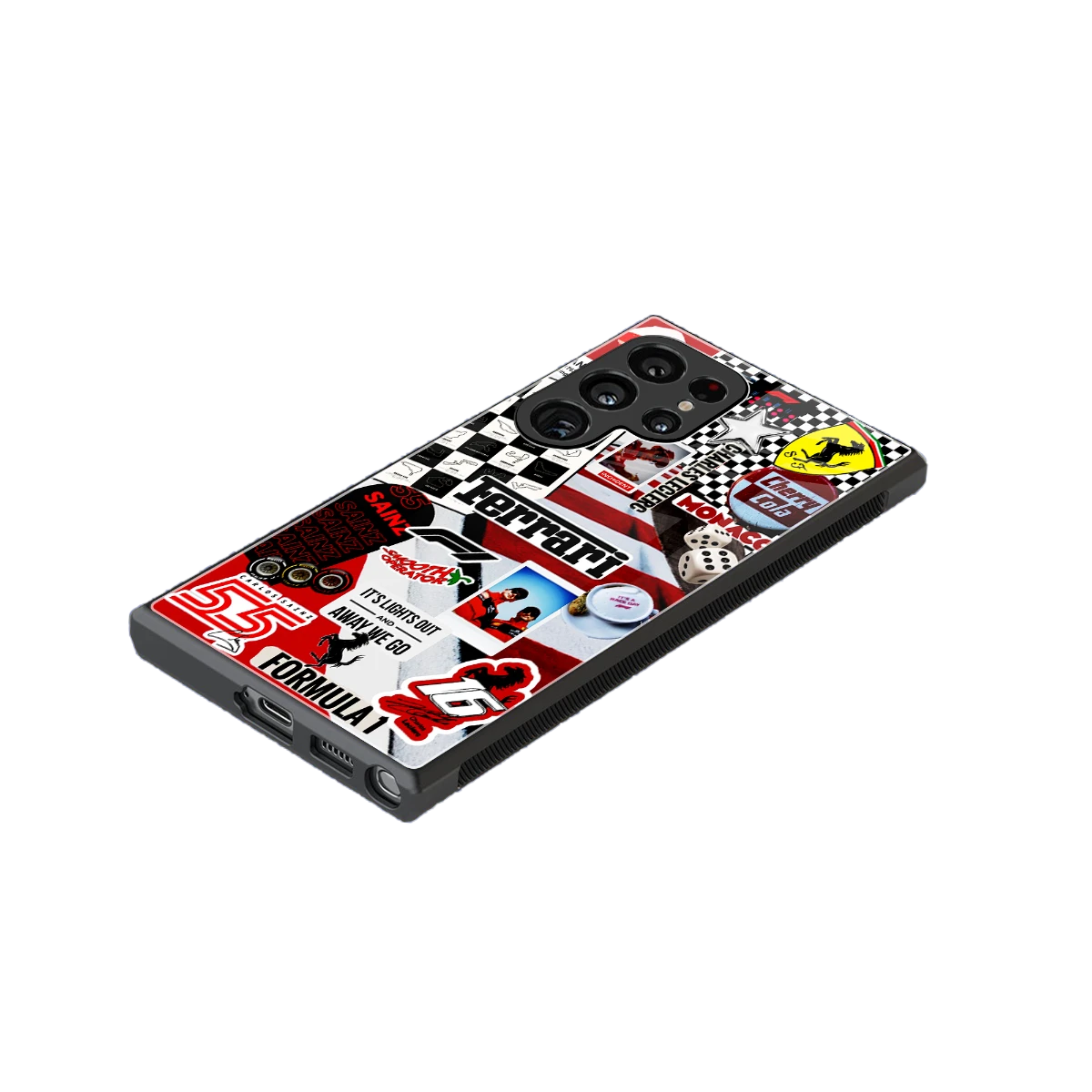 F1 Icon stylish phone case for samsung galaxy s24 ultra | glossy glass and slim fit