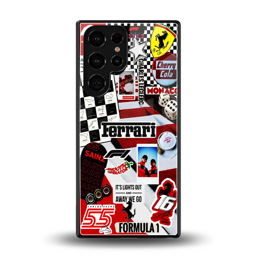 F1 Icon back phone cover | glass case for samsung galaxy s26 ultra