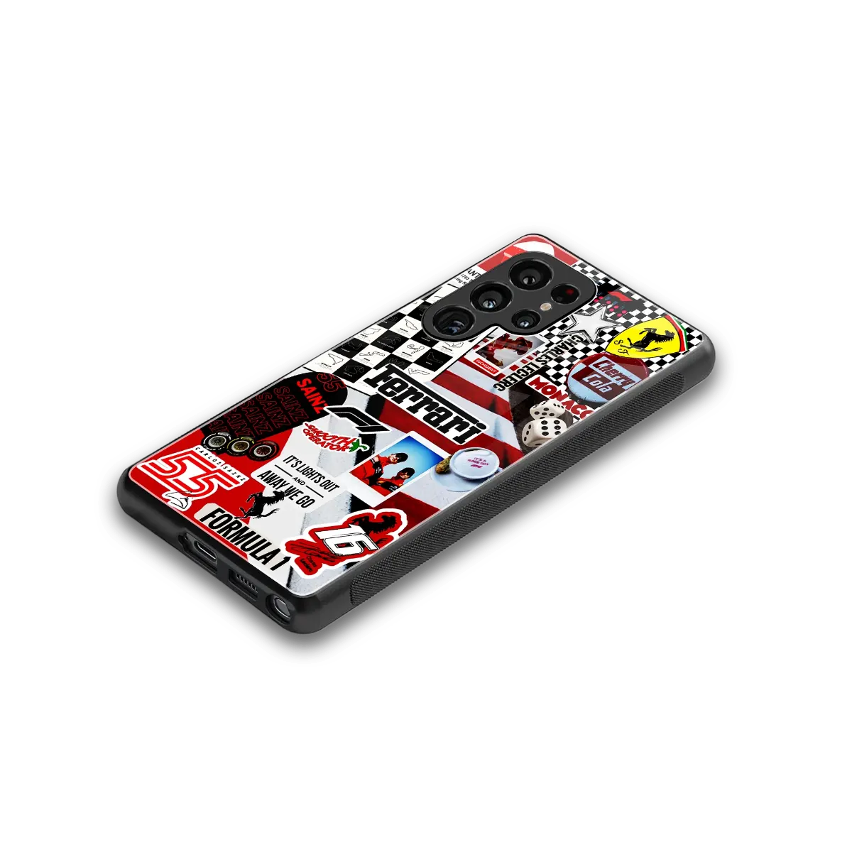F1 Icon stylish phone case for samsung galaxy s25 ultra | glossy glass and slim fit