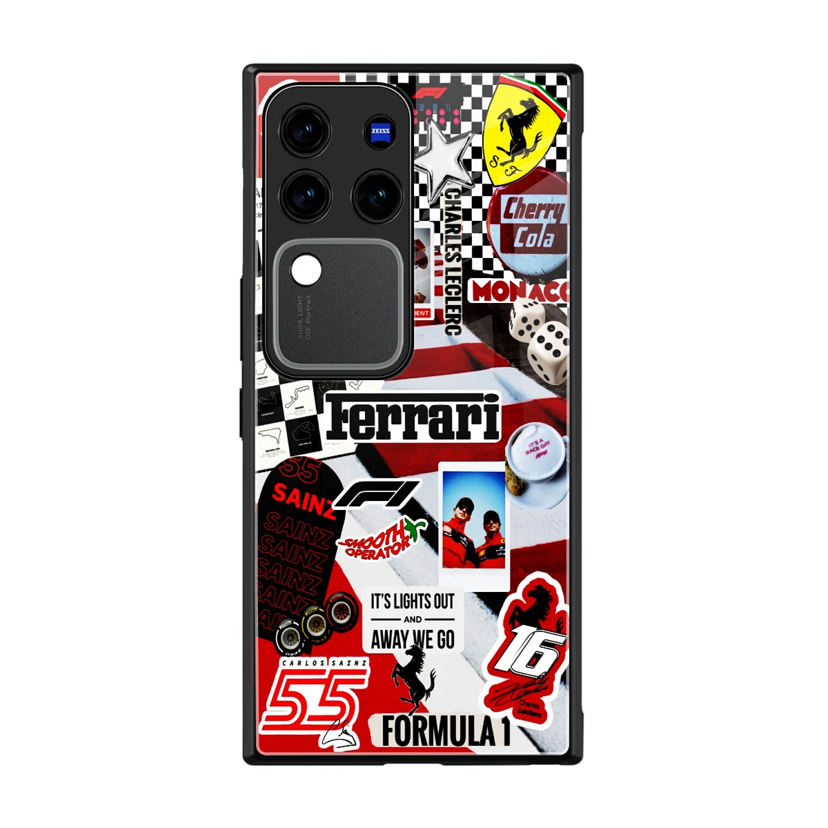F1 Icon back phone cover | glass case forvivo v30 pro