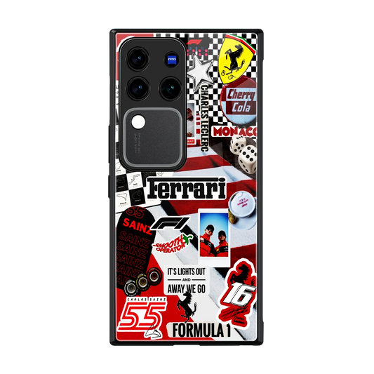 F1 Icon back phone cover | glass case forvivo v30 pro