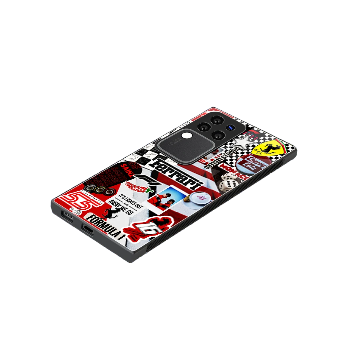 F1 Icon stylish phone case forvivo v30 pro | glossy glass and slim fit