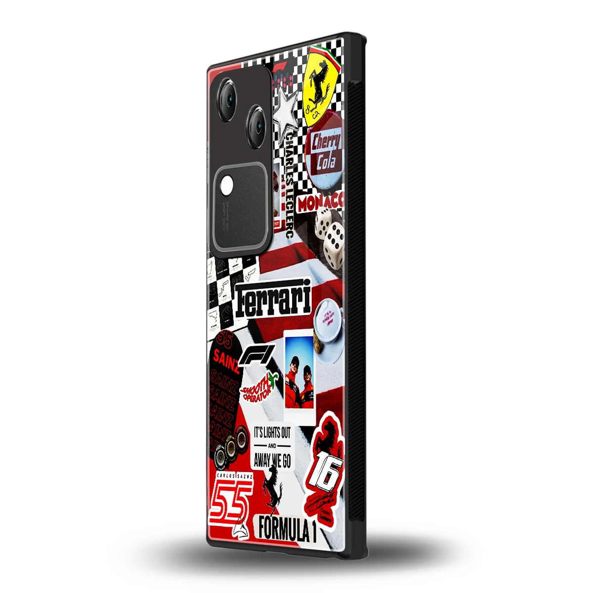 F1 Icon vivo v30 mobile cover | shockproof glass phone case