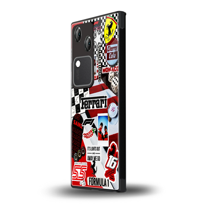 F1 Icon vivo v30 mobile cover | shockproof glass phone case