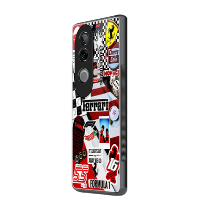 F1 Icon vivo v40e mobile cover | shockproof glass phone case