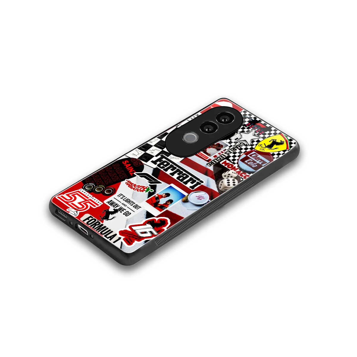 F1 Icon stylish phone case for vivo v40e | glossy glass and slim fit