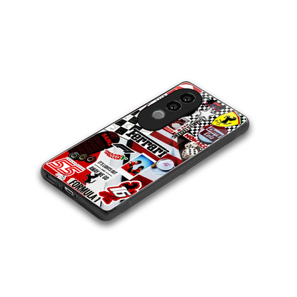 F1 Icon stylish phone case for vivo v40e | glossy glass and slim fit