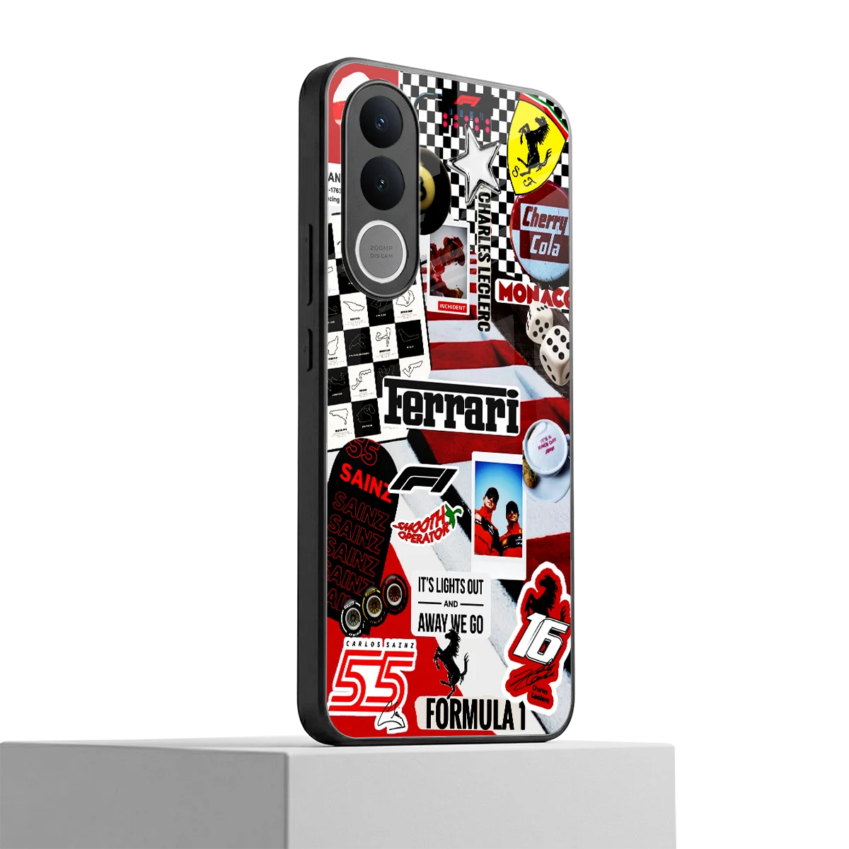 F1 Icon vivo v70 fe mobile cover | shockproof glass phone case