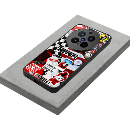 F1 Icon stylish phone case for vivo x200 pro | glossy glass and slim fit