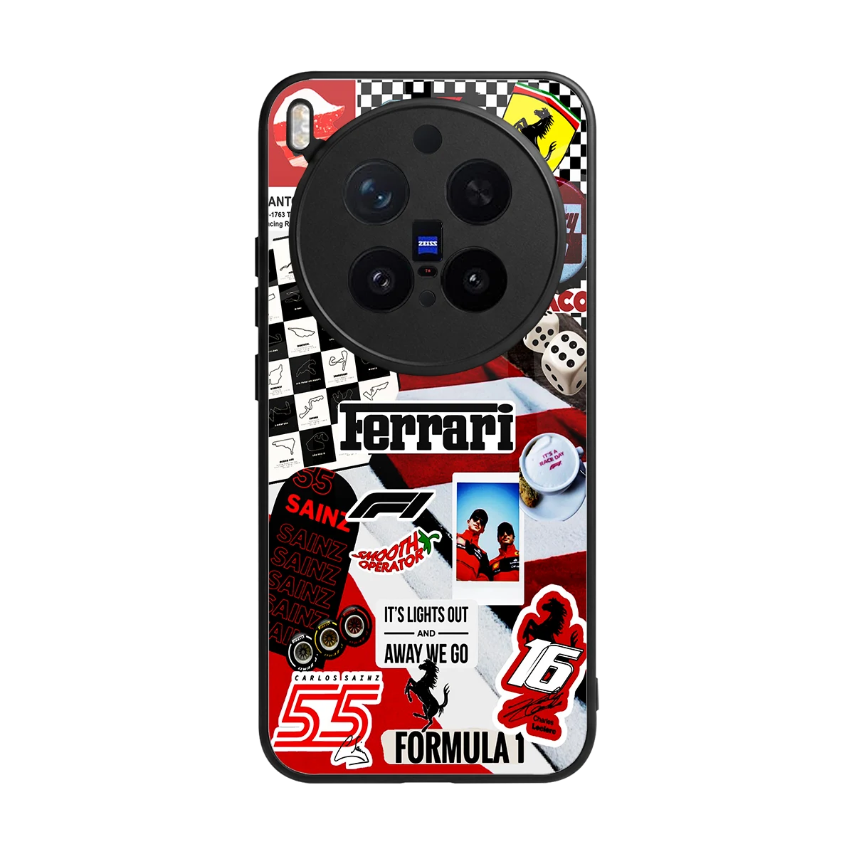 F1 Icon back phone cover | glass case for vivo x300 pro