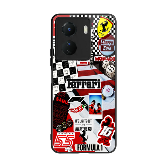 F1 Icon back phone cover | glass case for vivo y16