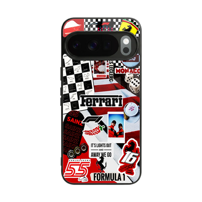 F1 Icon back phone cover | glass case for google pixel 10 pro