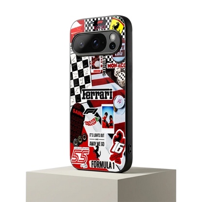 F1 Icon google pixel 10 pro mobile cover | shockproof glass phone case