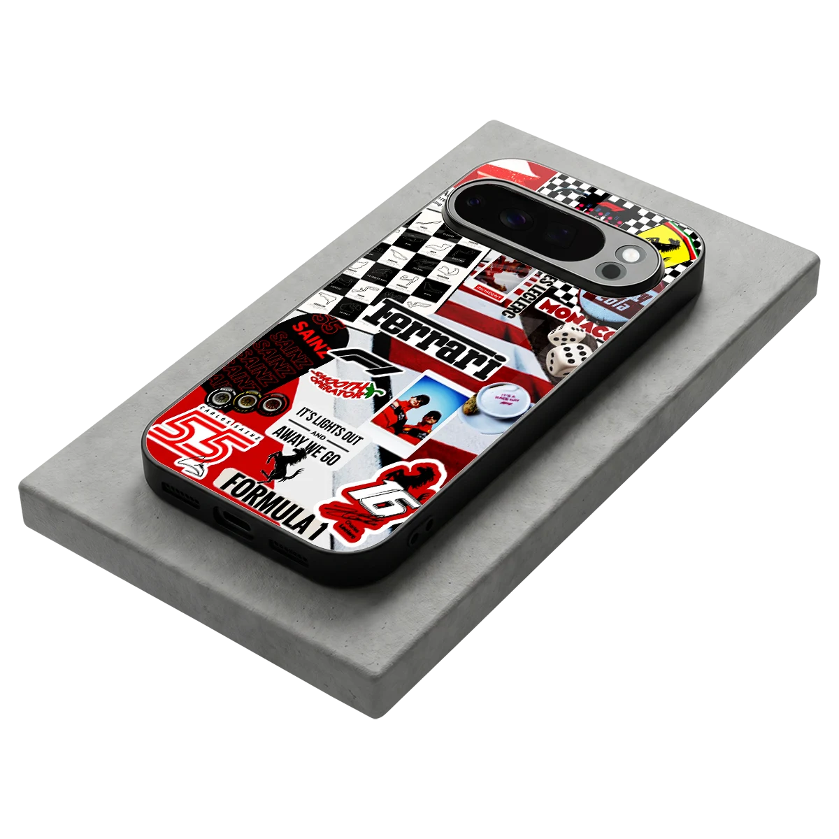 F1 Icon stylish phone case for google pixel 10 pro | glossy glass and slim fit