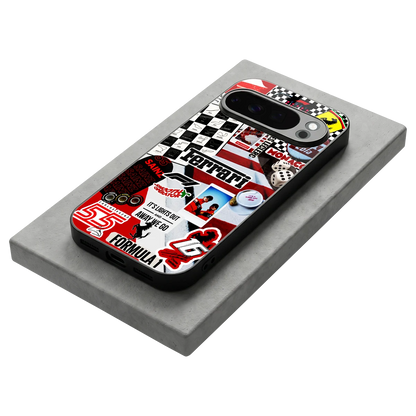 F1 Icon stylish phone case for google pixel 10 pro | glossy glass and slim fit