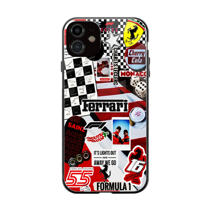 F1 Icon back phone cover | glass case for iphone 11