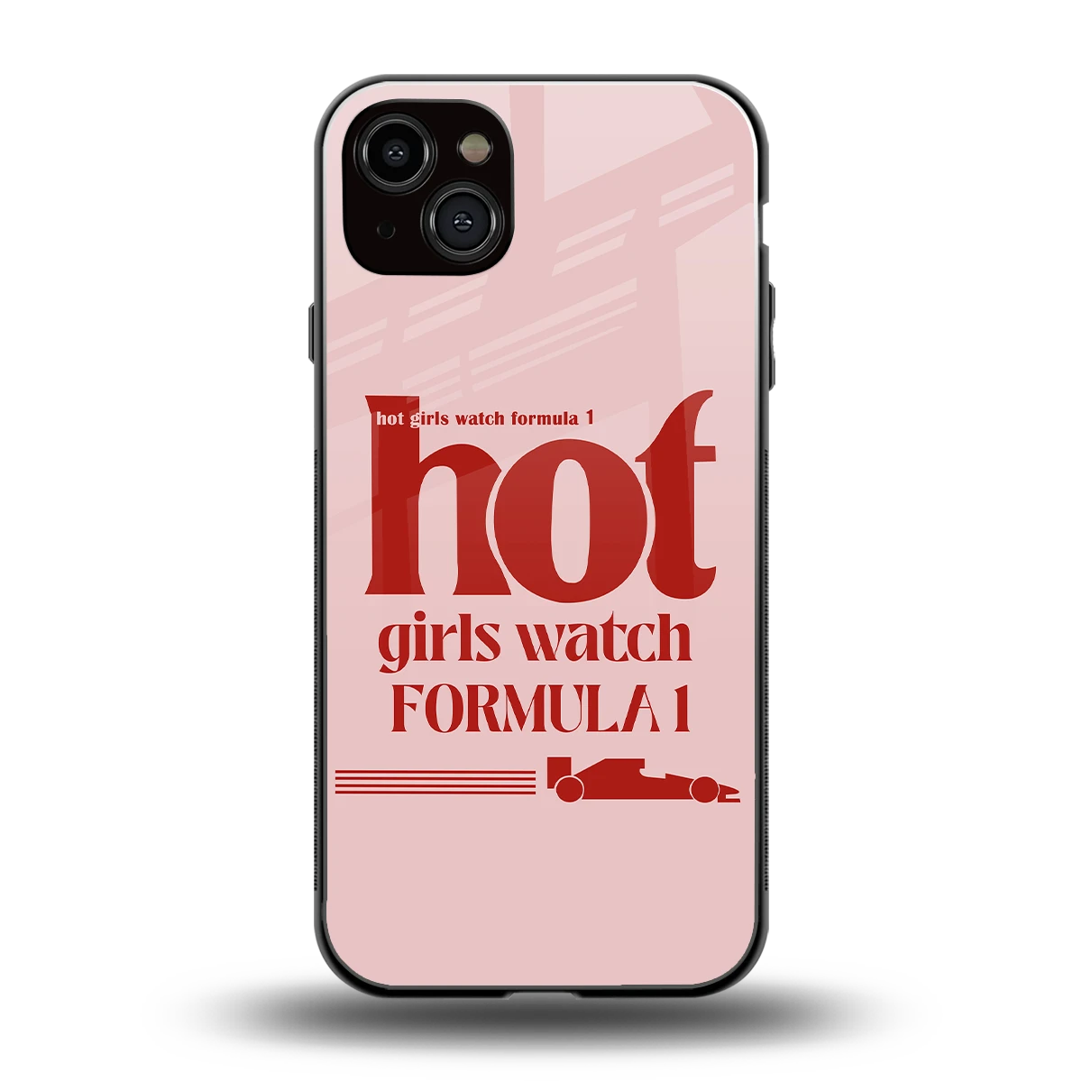F1 Queen back phone cover | glass case for iphone 14 plus