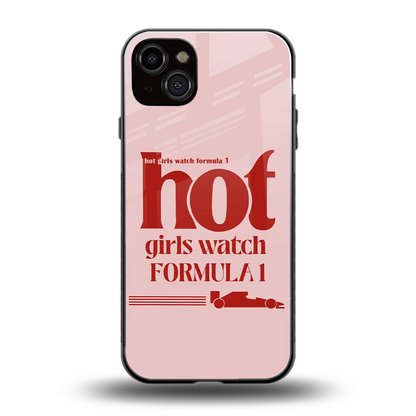 F1 Queen back phone cover | glass case for iphone 14 plus