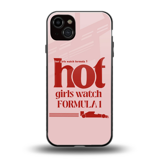 F1 Queen back phone cover | glass case for iphone 14 plus