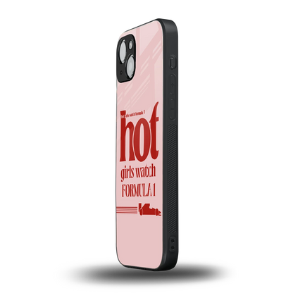 F1 Queen iphone 14 plus mobile cover | shockproof glass phone case