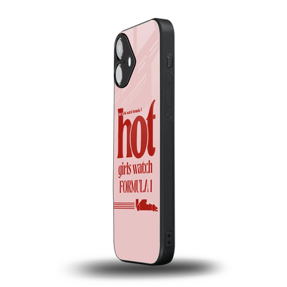 F1 Queen iphone 16 plus mobile cover | shockproof glass phone case