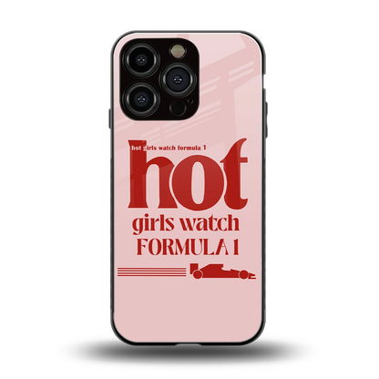 F1 Queen back phone cover | glass case for iphone 16 pro