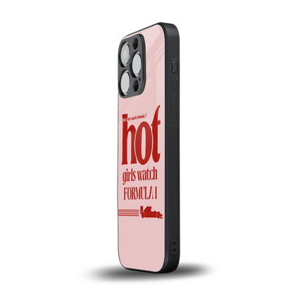 F1 Queen iphone 16 pro mobile cover | shockproof glass phone case