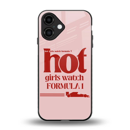 F1 Queen back phone cover | glass case for iphone 16