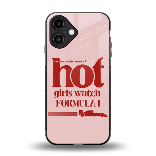 F1 Queen back phone cover | glass case for iphone 16