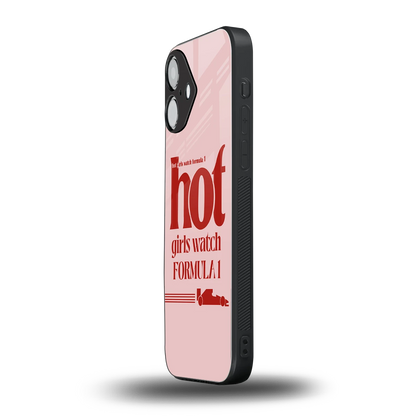 F1 Queen iPhone 16 mobile cover | shockproof glass phone case