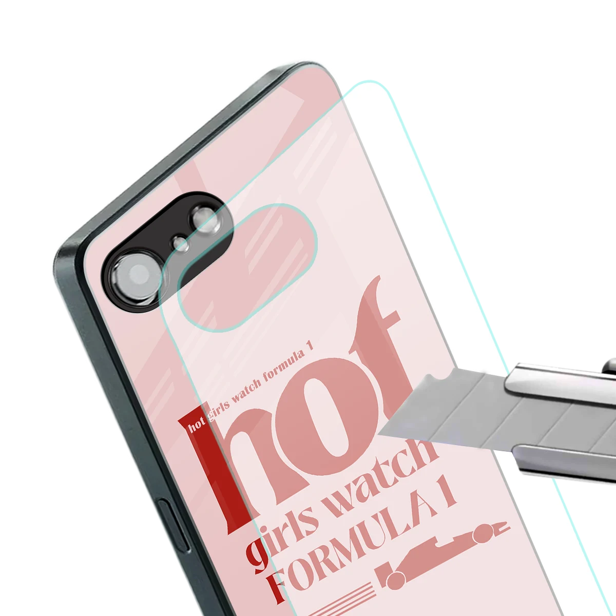 F1 Queen stylish phone case for iphone 16e | glossy glass and slim fit