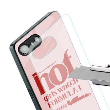 F1 Queen stylish phone case for iphone 16e | glossy glass and slim fit