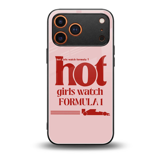 F1 Queen back phone cover | glass case for iphone 17 pro max