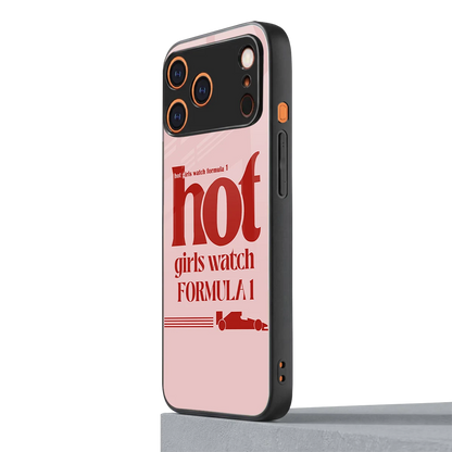 F1 Queen iphone 17 pro mobile cover | shockproof glass phone case