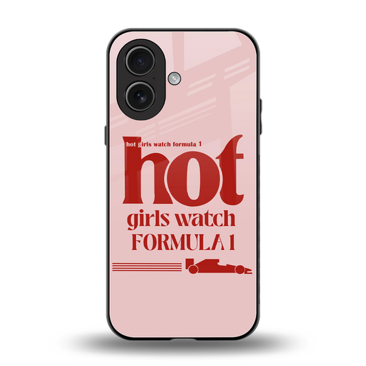 F1 Queen back phone cover | glass case for iphone 17