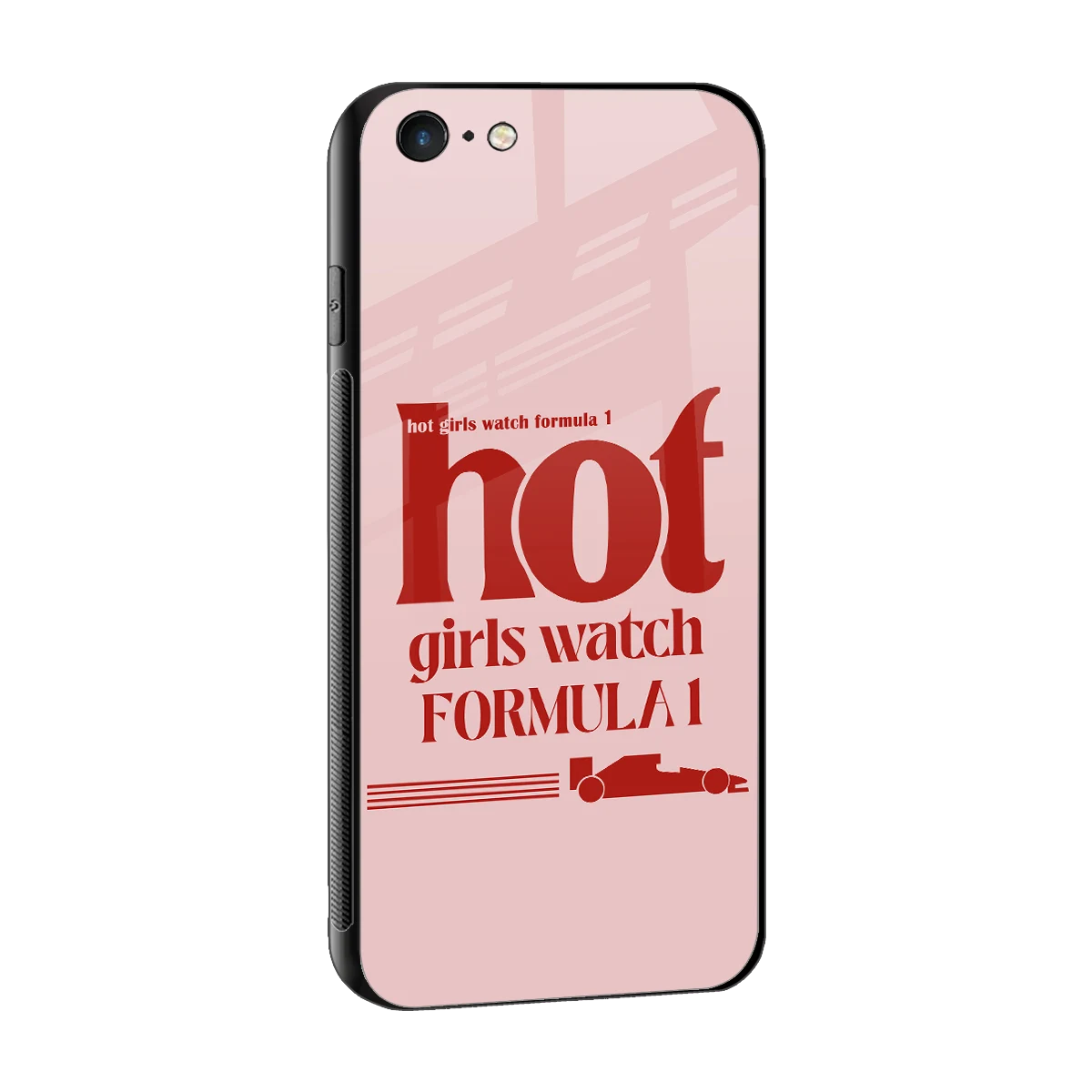 F1 Queen sleek iphone 6s cover with tempered glass back and TPU edges