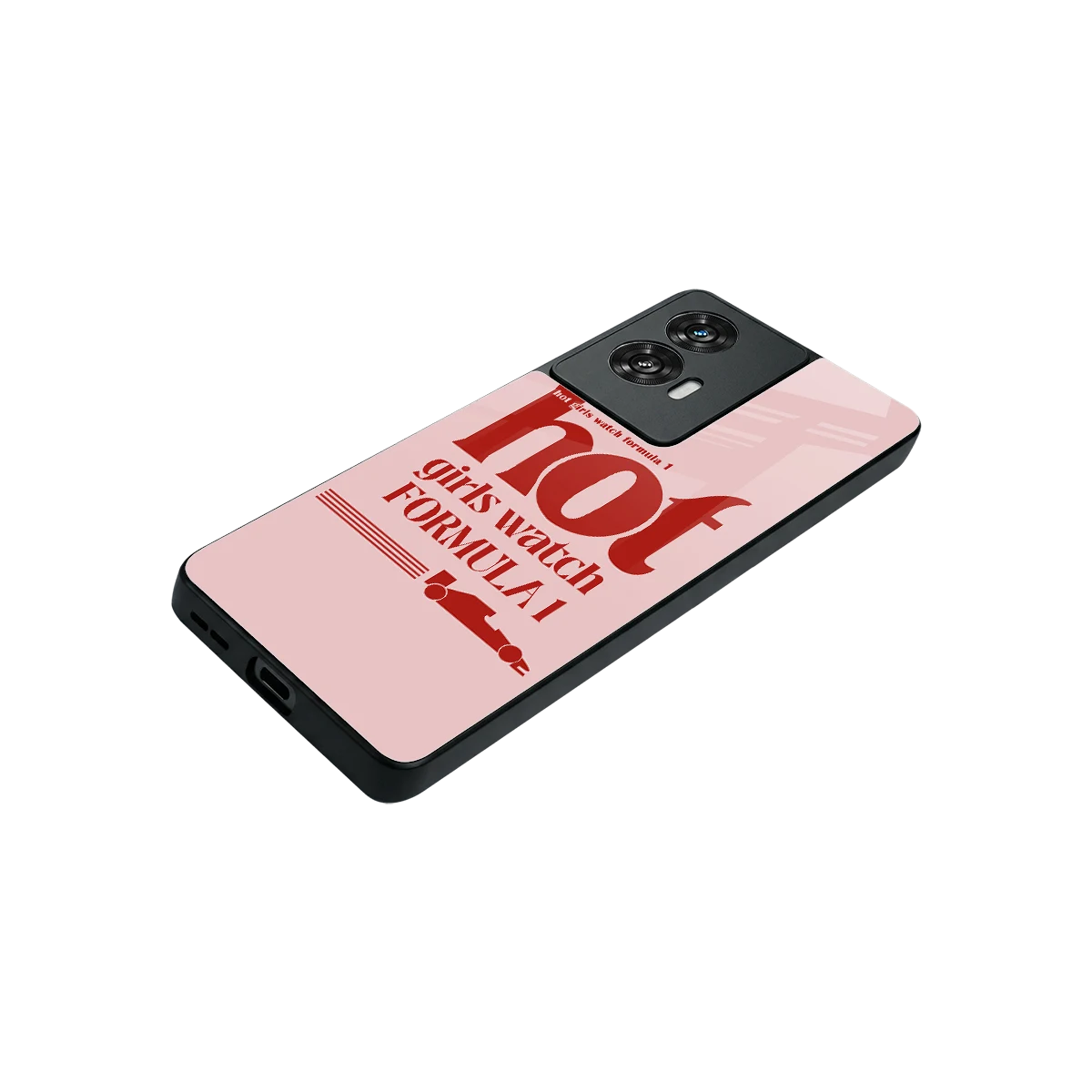 F1 Queen stylish phone case for motorola edge 50 fusion | glossy glass and slim fit